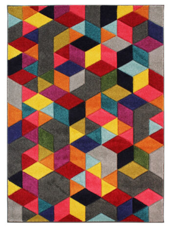 Flair Rugs, Kusový koberec Spectrum Dynamic Multi, 80x150, viacfarebná, obývacia izba