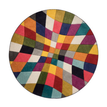 Flair Rugs, Kusový koberec Spectrum Rhumba Multi kruh, 160x160 (priemer) kruh, viacfarebná, obývacia izba