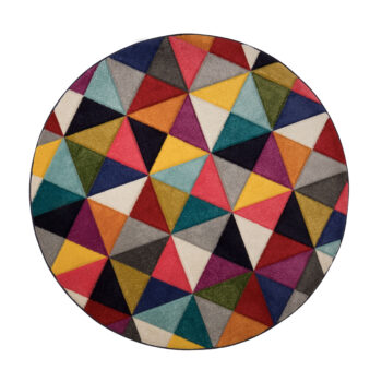 Flair Rugs, Kusový koberec Spectrum Samba Multi kruh, 160x160 (priemer) kruh, viacfarebná, obývacia izba