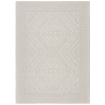 Flair Rugs, Kusový koberec Verve Jaipur Ivory, 80x160, biela, obývacia izba
