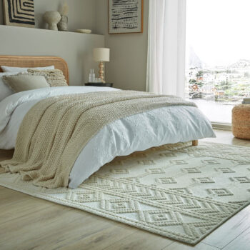 Flair Rugs, Kusový koberec Verve Shyla Ivory, 160x240, biela, obývacia izba
