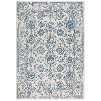 Flair Rugs, Kusový koberec Wool Loop Yasmin Ivory/Blue, 120x170, modrá, kancelária