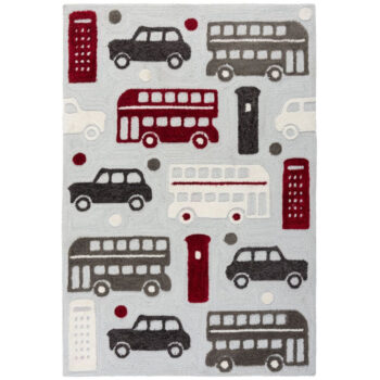 Flair Rugs, Kusový koberec Zest Kids City Buzz Grey/Multi, 100x150, viacfarebná, detská izba