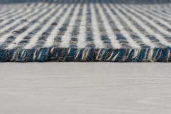 Flair Rugs, Ručne tkaný kusový behúň Infinite Indira Blue, 60x200, modrá, chodba / predsieň