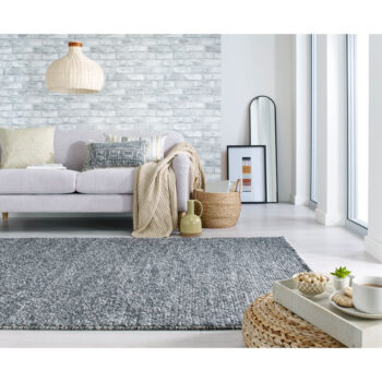 Flair Rugs, Ručne tkaný kusový koberec Minerals Dark Grey, 120x170, šedá, chodba / predsieň