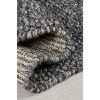 Flair Rugs, Ručne tkaný kusový koberec Minerals Dark Grey, 120x170, šedá, chodba / predsieň