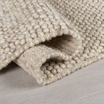 Flair Rugs, Ručne tkaný kusový koberec Minerals Light Grey, 80x150, béžová, chodba / predsieň