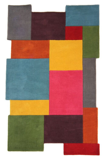 Flair Rugs, Ručne všívaný kusový koberec Abstract Collage Multi, 120x180, viacfarebná, detská izba