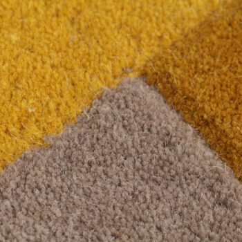 Flair Rugs, Ručne všívaný kusový koberec Abstract Collage Ochre / Natural, 200x290, žltá, detská izba