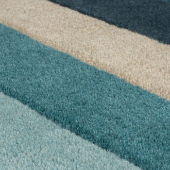 Flair Rugs, Ručne všívaný kusový koberec Abstract Collage Teal, 200x290, modrá, viacfarebná, detská izba
