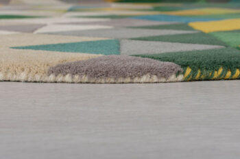 Flair Rugs, Ručne všívaný kusový koberec Illusion Prism Green / Multi, 80x150, viacfarebná, obývacia izba
