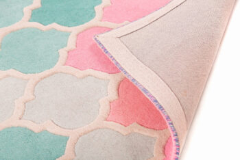 Flair Rugs, Ručne všívaný kusový koberec Illusion Rosella Pink / Blue, 200x290, viacfarebná, chodba / predsieň