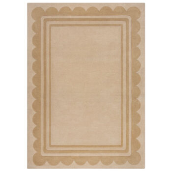 Flair Rugs, Ručne všívaný kusový koberec Lois Scallop Natural, 120x170, béžová, chodba / predsieň
