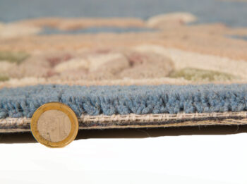 Flair Rugs, Ručne všívaný kusový koberec Lotus premium Blue, 75x150, modrá, chodba / predsieň