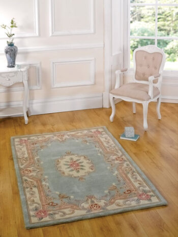 Flair Rugs, Ručne všívaný kusový koberec Lotus premium Green, 75x150, zelená, chodba / predsieň
