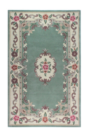 Flair Rugs, Ručne všívaný kusový koberec Lotus premium Green, 75x150, zelená, chodba / predsieň