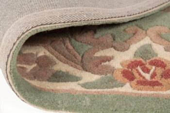 Flair Rugs, Ručne všívaný kusový koberec Lotus premium Green kruh, 120x120 (priemer) kruh, zelená, chodba / predsieň