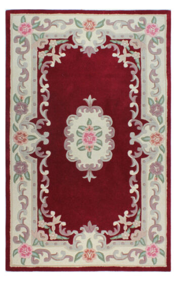Flair Rugs, Ručne všívaný kusový koberec Lotus premium Red, 150x240, červená, chodba / predsieň