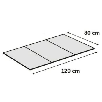 Flamingo Chladiaca podložka Kvapka sivá, veľkosť  XXL 120 x 80 cm