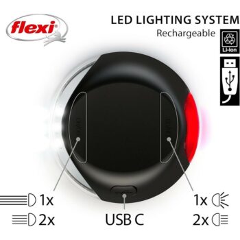 Flexi Svietidlo LED Lighting Systém čierna, 7 x 2 cm