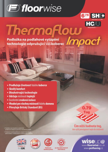 Floorwise Podložka pod koberec Floorwise Thermaflow Impact (role 11 m2) - 133x824 (rola 11 m2) cm