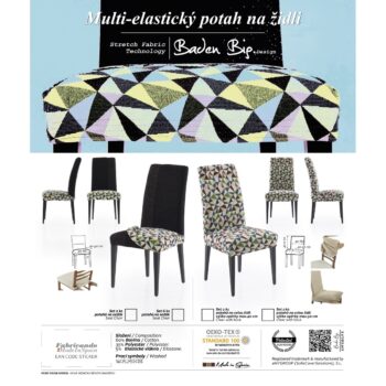 Forbyt Multielastický poťah na celú stoličku Baden Big, 60 x 50 x 50 cm, sada 2 ks