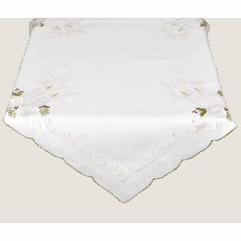 Forbyt Vianočný obrus Sviečky CY292104-2 85X85 biela, 85 x 85 cm