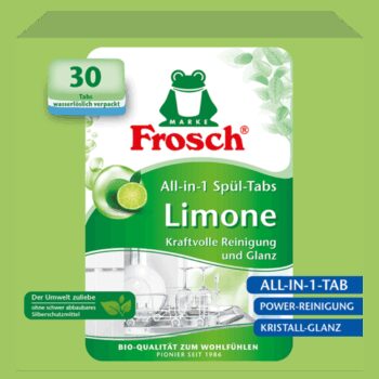 Frosch EKO Tablety do umývačky všetko v 1 Citrón, 30 tabliet