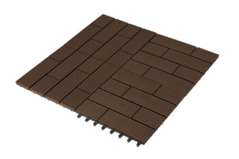 G21 WPC zámková dlaždica doska (teak) 23 x 300 x 300 mm 23 × 300 × 300 mm