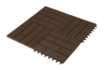 G21 WPC zámková dlaždica doska (teak) 23 x 300 x 300 mm 23 × 300 × 300 mm