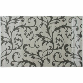 Koberec GABBY 160x235 cm je výborným riešením ak rozmýšľate, že by ste chceli oživiť vašu podlahu niečím zaujímavým. Koberec je vyrobený zo 100% polypropylénu v jemnej krémovej farbe so sivým vzorom. Ukrýva v sebe harmóniu a pohodu, ktorá očarí aj tú najnáročnejšiu návštevu. Vynikne v obývacej izbe…
