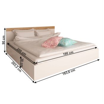 Spálňová zostava Gabriela New 160 v elegantnom prevedení biela / dub artisan je ideálnou voľbou pre tých, ktorí hľadajú moderný a funkčný nábytok do svojej spálne. Táto zostava od renomovanej značky KONDELA ponúka nielen štýlový vzhľad, ale aj praktické využitie…