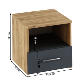 Spálňová zostava Gabriela New 160 v elegantnom prevedení dub artisan a grafit je ideálnou voľbou pre tých, ktorí hľadajú moderný a funkčný nábytok do svojej spálne. Táto zostava je navrhnutá tak, aby poskytovala maximálny komfort a štýl, pričom jej dizajn sa ľahko prispôsobí…