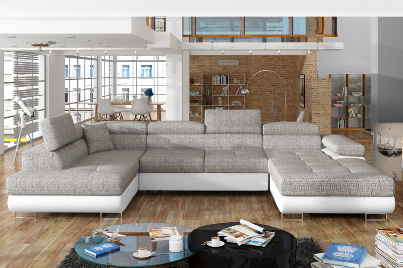 GAMERO 14 účková sedačka Berlin 01/ Soft 17 ľavá Moderná účková sedačka GAMERO je v elegantnom a štýlovom prevedení. Je vhodná do väčších obývacích priestorov. Zaujme aj náročných zákazníkov.Vďaka kombinácii materiálov vám sedačka ponúkne pohodlné sedenie. Sedacia časť je vyrobená z vlnovcovej pružiny a PUR peny s tvrdosťou T3040. Opierková časť je vyrobená z PUR peny s tvrdosťou T2542.Sedačka GAMERO vám ponúka pohodlné sedenie a leňošenie. Isto vás potešia jej štýlové polohovacie záhlavníky. Na sedacej časti sa nachádza efektné prešívanie. Takto je dizajn sedačky elegantne prepojený a vytvára moderný celok. Elegantné nožičky sú v striebornom farebnom prevedení. Sedačka je čalúnená kvalitnou látkou Berlin 01 a ekokožou Soft 17.Sedačka vás poteší praktickým úložným priestorom. Tiež disponuje funkciou rozkladu. Spacia plocha: 125 x 266 cm, vhodná na príležitostné spanie. Hĺbka sedu: 58 cm, výška sedu: 43 cm.Rozmery (š,v,h): 345 x 90 x 202 cm. Účková sedačka je v ľavom prevedení. V ponuke je aj v pravom prevedení.Dodávame v demonte.