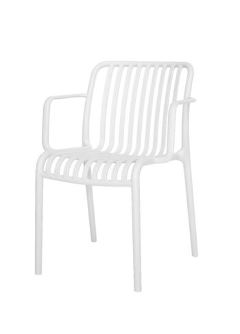 Oddychujte štýlovo na čerstvom vzduchu vďaka ergonomickému dizajnu našej stoličky GARDEN, ktorá je vyrobená zo 100% recyklovateľného plastu a je vhodná na použitie tak v interiéri ako aj v exteriéri. Stolička je odolná voči UV žiareniu a super ľahko sa udržuje. Vďaka svojej ľahkosti sa s ňou jednoducho manipuluje, takže si ju bez námahy prenesiete práve tam, kde práve potrebujete. GARDEN je teda ideálna stolička na každý deň v roku.Rozmery stoličky:výška - 80 cmšírka - 57 cmhĺbka - 58 cmvýška sedu - 45 cmBiele farebné prevedenie. 
