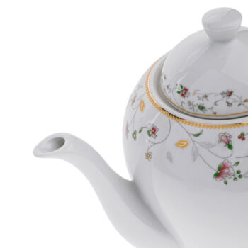 Predstavujeme vám elegantnú porcelánovú jedálenskú súpravu Garida Typ 3, ktorá sa skladá z 57 kusov a je ideálnym doplnkom pre každú modernú domácnosť. Táto súprava vyniká svojím sofistikovaným dizajnom, ktorý kombinuje bielu, zlatú, ružovú a zelenú farbu, čím dodáva vášmu…