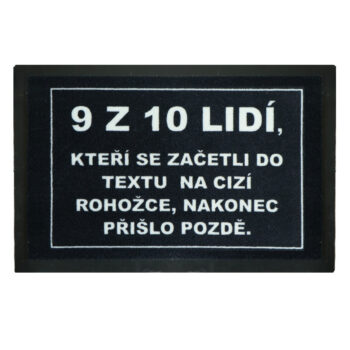 GDmats, Rohožka 9 z 10tich ľudí (prišlo neskoro) 40x60 cm - na von aj na doma, 40x60, šedá