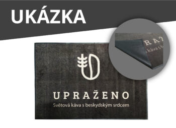 GDmats, Rohožka s vlastnou potlačou (logom) na mieru MK415 Velour – na von aj na doma, 115x175, viacfarebná