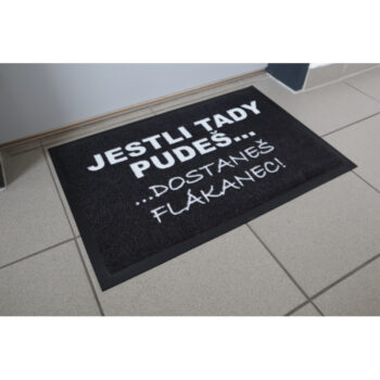 GDmats, Rohožka s vlastnou potlačou (logom) na mieru MK415 Velour – na von aj na doma, 115x200, viacfarebná
