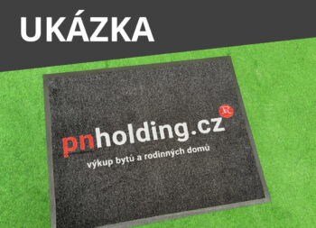GDmats, Rohožka s vlastnou potlačou (logom) na mieru MK415 Velour – na von aj na doma, 40x60, viacfarebná