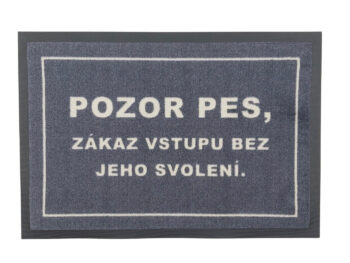 GDmats, Rohožka so psím dovolením 40x60 cm – na von aj na doma, 40x60, šedá