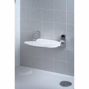 GEDY 2282 Sound sklopné sedátko do sprchového kúta, 38 x 35,5 cm, biela