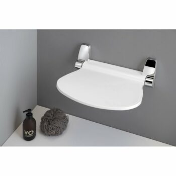 GEDY 2282 Sound sklopné sedátko do sprchového kúta, 38 x 35,5 cm, biela