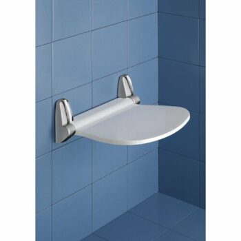 GEDY 2282 Sound sklopné sedátko do sprchového kúta, 38 x 35,5 cm, biela