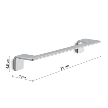 GEDY A9213513 Il Giglio držiak uterákov 35 x 8 cm, chróm