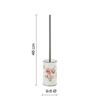 GEDY CI3302 Clothilde WC štetka na postavenie, keramika