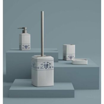 GEDY CX8189 Cixi dávkovač mydla na postavenie, porcelán, biela/modrá