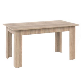 Jedálenský stôl GENERAL NEW 140x80 cm je klasický jedálenský stôl v minimalistickom štýle, ktorý sa bude hodiť do Vašej kuchyne alebo jedálne. Materiál použitý na výrobu je laminovaná DTD (plát stola) v hrúbke 1,8 cm, v nadčasovom farebnom prevedení dub sonoma. Vďaka jeho farebnému a dizajnovému…