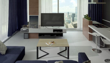 NABBI Ginzo konferenčný stolík dub sonoma – Obrázok 2