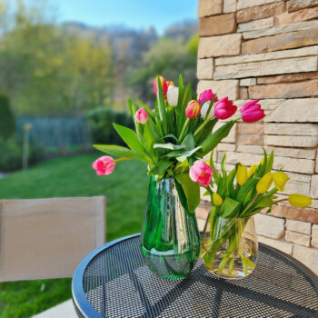 Predstavujeme vám elegantnú sadu sklenených váz Glow v kombinácii farieb zelená a jantárová, ktorá dodá vášmu interiéru moderný nádych. Táto sada obsahuje dve vázy, ktoré sú ideálne na ozdobenie akéhokoľvek priestoru vo vašom dome či byte.